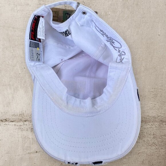 Vintage Fubu Jeans 1992 Athletics the Collection Hat NWT White Distressed *Flaws - Picture 9 of 12